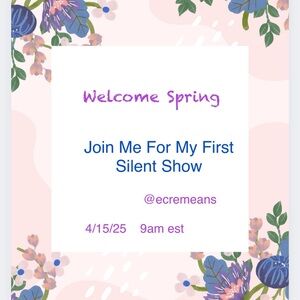 Spring Floral Digital Event Announcement Wall Art